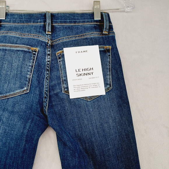 New Frame Le High Rise Skinny Blue Jeans P2409 - Picture 6 of 11